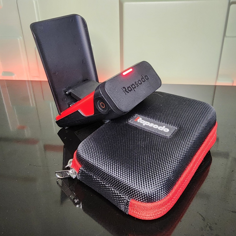 Rapsodo Mobile Launch Monitor MLM1.0 Golf OS Black Red Zipper Case MSRP $249.99